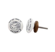 Cancer Flat Ceramic Knob